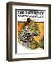 "Leopard," Saturday Evening Post Cover, August 29, 1931-Jack Murray-Framed Giclee Print