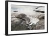 Leopard Seal Hunting Gentoo Penguin, Antarctica-Paul Souders-Framed Photographic Print