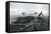 Leopard Seal (Hydrurga Leptonyx) Hunting Gentoo Penguin (Pygoscelis Papua) into Shore, Antarctica-Ben Cranke-Framed Stretched Canvas