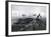 Leopard Seal (Hydrurga Leptonyx) Hunting Gentoo Penguin (Pygoscelis Papua) into Shore, Antarctica-Ben Cranke-Framed Photographic Print