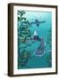 Leopard Shark-Lantern Press-Framed Art Print