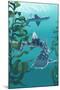 Leopard Shark-Lantern Press-Mounted Art Print