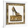Leopard Shoe and Purse-Carolyn Fisk-Framed Premium Giclee Print