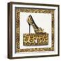 Leopard Shoe and Purse-Carolyn Fisk-Framed Art Print