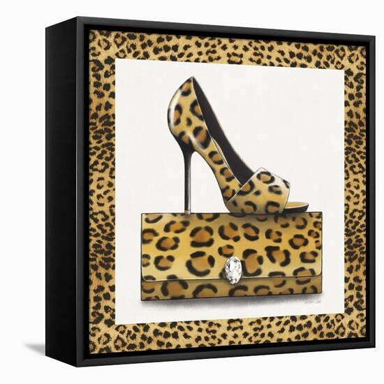 Leopard Shoe and Purse-Carolyn Fisk-Framed Stretched Canvas