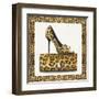 Leopard Shoe and Purse-Carolyn Fisk-Framed Art Print