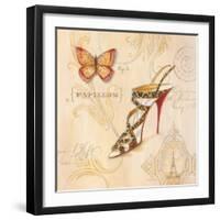 Leopard Sling Stiletto-Angela Staehling-Framed Art Print