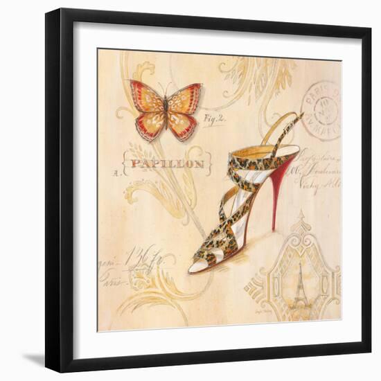 Leopard Sling Stiletto-Angela Staehling-Framed Art Print