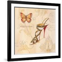 Leopard Sling Stiletto-Angela Staehling-Framed Art Print