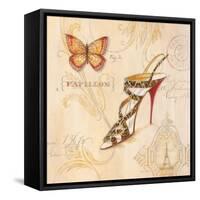 Leopard Sling Stiletto-Angela Staehling-Framed Stretched Canvas