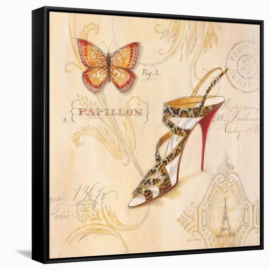 Leopard Sling Stiletto-Angela Staehling-Framed Stretched Canvas