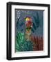 Leopard with Headdress-Fab Funky-Framed Art Print