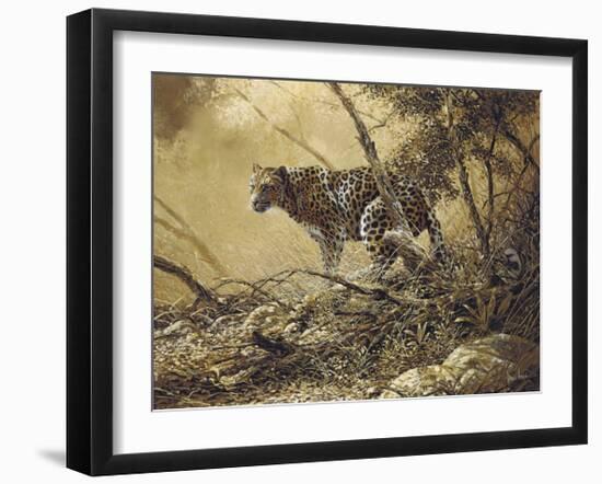 Leopard-Spencer Hodge-Framed Premium Giclee Print