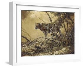 Leopard-Spencer Hodge-Framed Premium Giclee Print