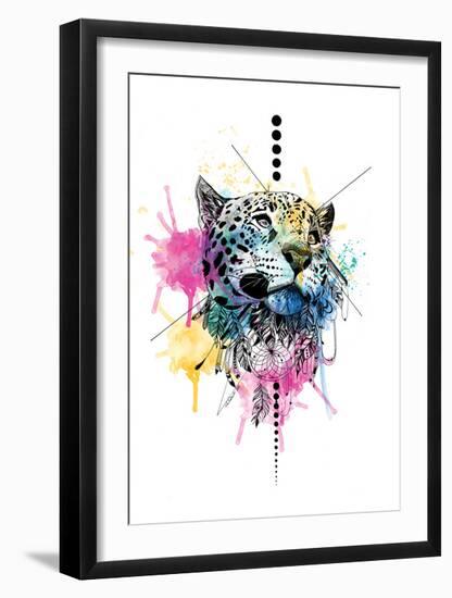 Leopard-Karin Roberts-Framed Art Print