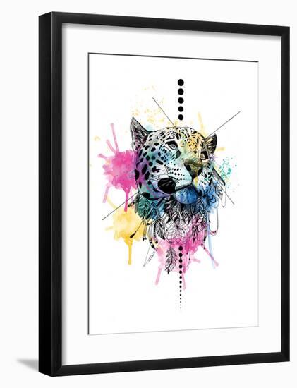 Leopard-Karin Roberts-Framed Art Print