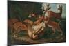 Leopards Attacking Deer in a Landscape-Carl Borromaus Andreas Ruthart-Mounted Giclee Print