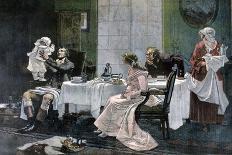 The Luncheon of Camille Desmoulins, 1892-Leopold Flameng-Giclee Print