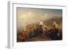 Leopold I, Habsburg Emperor, Visiting the Franciscan Monastery of Grignano in 1606-Cesare Martucci-Framed Giclee Print