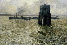 The Port of Hamburg, 1894-Leopold Karl Walter von Kalckreuth-Giclee Print