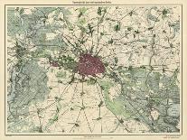 Map of Berlin, Published by D. Reimer Verlag, Berlin, 1871-Leopold Kraatz-Mounted Giclee Print