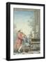 Leopold Mozart and His Children Wolfgang Amadeus and Maria Anna 1777-Carmontelle-Framed Giclee Print