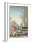 Leopold Mozart and His Children Wolfgang Amadeus and Maria Anna 1777-Carmontelle-Framed Giclee Print