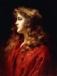 A Golden Haired Beauty-Leopold Schmutzler-Stretched Canvas