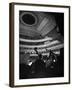 Leopold Stokowski Conducting the New York Philharmonic Orchestra at Carnegie Hall-Gjon Mili-Framed Premium Photographic Print