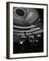 Leopold Stokowski Conducting the New York Philharmonic Orchestra in Performance at Carnegie Hall-Gjon Mili-Framed Premium Photographic Print