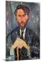Leopold Zborowski (1889-1932) with a Walking Stick, 1917-Amedeo Modigliani-Mounted Giclee Print