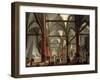 Leopoldo Cicognara (1767-1834) Commenting on the Monument of Canova (1827)-Giuseppe Borsato-Framed Giclee Print