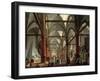 Leopoldo Cicognara (1767-1834) Commenting on the Monument of Canova (1827)-Giuseppe Borsato-Framed Giclee Print