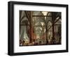 Leopoldo Cicognara (1767-1834) Commenting on the Monument of Canova (1827)-Giuseppe Borsato-Framed Premium Giclee Print