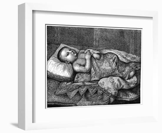 Leopoldo De' Medici (1617-167) in His Cradle, 1882-Tiberio Di Tito-Framed Giclee Print