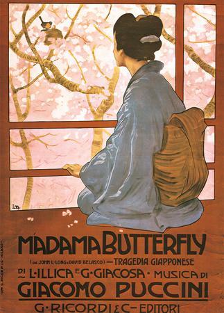 Leopoldo Metlicovitz- Vintage Madama Butterfly (Italain)