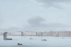 A View of St. Petersburg; the Winter Palace and the Neva River-Leperate-Mounted Giclee Print