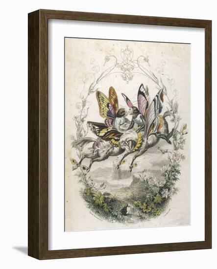 Lepidoptera Ride, Kiss-Amedee Varin-Framed Art Print