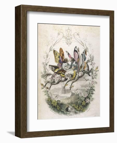 Lepidoptera Ride, Kiss-Amedee Varin-Framed Art Print