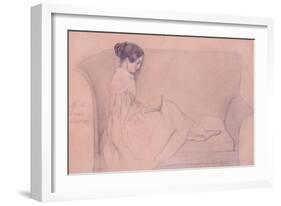 Lepoldine Reading-Adele Julie Hugo-Framed Giclee Print