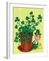 Leprechaun and Clover - Jack & Jill-Milt Groth-Framed Giclee Print