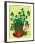 Leprechaun and Clover - Jack & Jill-Milt Groth-Framed Giclee Print