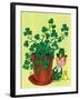 Leprechaun and Clover - Jack & Jill-Milt Groth-Framed Giclee Print