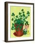 Leprechaun and Clover - Jack & Jill-Milt Groth-Framed Premium Giclee Print