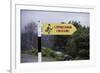 Leprechaun Crossing Sign-Bo Zaunders-Framed Photographic Print