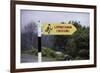 Leprechaun Crossing Sign-Bo Zaunders-Framed Photographic Print