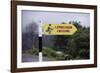 Leprechaun Crossing Sign-Bo Zaunders-Framed Photographic Print