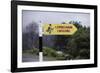 Leprechaun Crossing Sign-Bo Zaunders-Framed Photographic Print