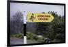 Leprechaun Crossing Sign-Bo Zaunders-Framed Photographic Print