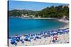 Lerici Bay and Beach, Liguria, Italy, Europe-Peter Groenendijk-Stretched Canvas